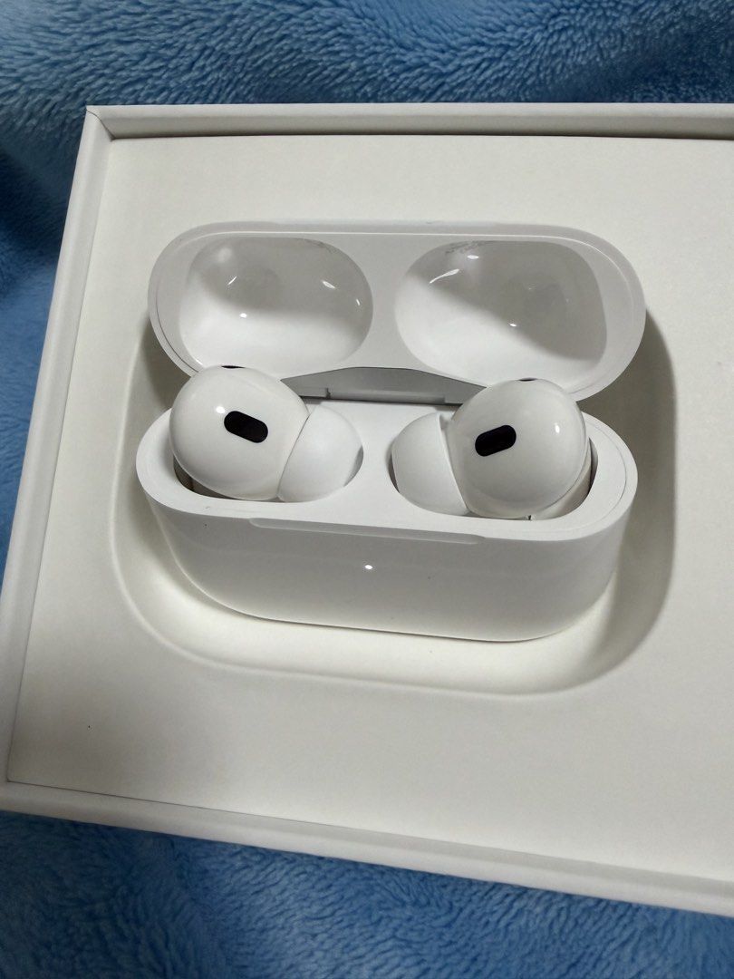 Apple AirPods Pro (2nd generation) with MagSafe Case (Category: Earphones) located in Manila. Submitted by blueivy. (Listing ID 1441692824, Image 1). Description: - AirPods Pro (2nd generation) - Brand new - MagSafe Charging Case (USB-C) - Includes original box - Selling due to upgrade.
