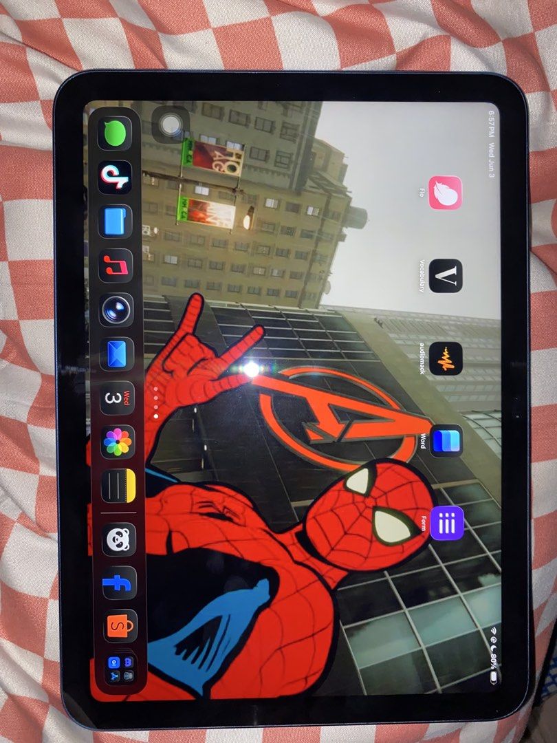 Apple iPad Air (Blue) with Keyboard and Mouse (Category: iPad) located in Manila. Submitted by cyaaaanideex (Listing ID 1441703486, Image 2). Description: ✅ 128GB Storage ✅ Wi-Fi Model ✅ Under Warranty Until August 2026 ✅ 93% Battery Health ✅ No Replaced Parts (All Original) ✅ Good Condition ✅ Updated to the Latest iPadOS Version ✅ Smooth Performance ✅ Unlimited Reset ✅ Ready to Use Inclusions: 📦 Original Charger ⌨️ Bluetooth Keyboard 🖱️ Blueto