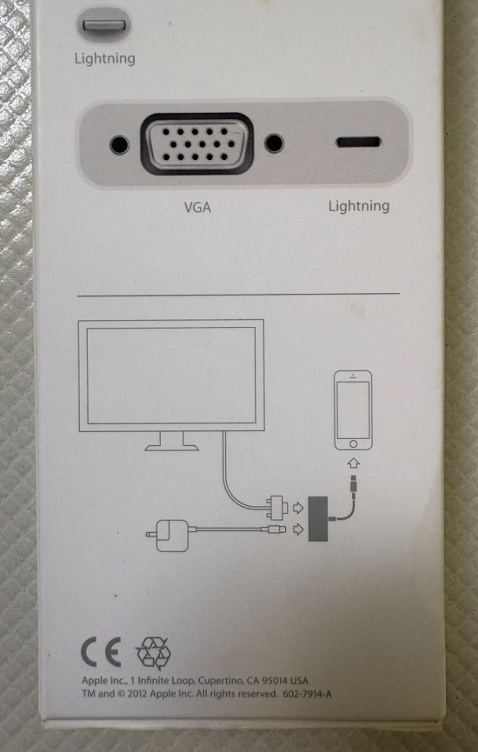 Apple Lightning to VGA Adapter471730252667299843