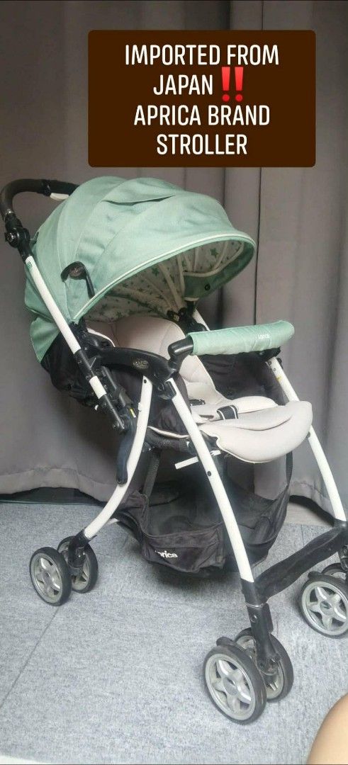 Aprica Stroller Imported from Japan (Category: Strollers) located in Manila. Submitted by jzjapansurplus (Listing ID 1441602959, Image 1). Description: IMPORTED FROM JAPAN APRICA LUXUNQ BRAND STROLLER FOR NEWBORN TO TODDLER ₱3500 ONLY 📌FROM NEWBORN UPTO TODDLER 📌REVERSIBLE HANDLE FRONT AND REAR FACING 📌FULL RECLINING UPO,BEND HIGA) 📌SUPER LIGHTWEIGHT 📌GOOD SWIVEL WHEELS 📌EASY TO OPEN AND CLOSE 📌SELF STAND IF FOLDING 📌COMPLETE HARNESS 📌LO