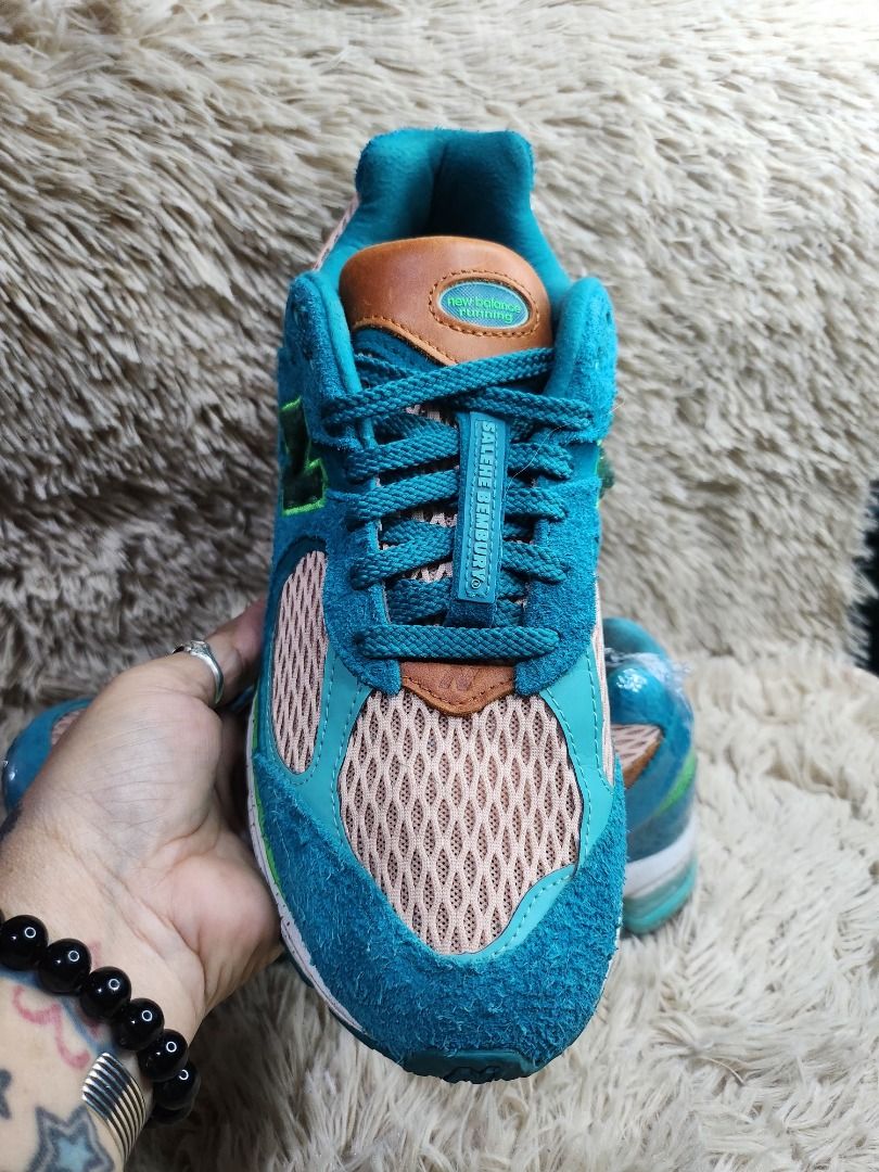 Authentic (Category: Sneakers) located in Cagayan de Oro. Submitted by chelle78_rabbit (Listing ID 1441645681, Image 3). Description: 👟New Balance x Salehe Bembury 2002R 📌Water Be The Guide 📌Teal Hairy Suede 📌US 9.5 / EUR 43 📌without BOX 📌LEGIT / AUTHENTIC 🛑CASH 🎯Php 9,950.00.