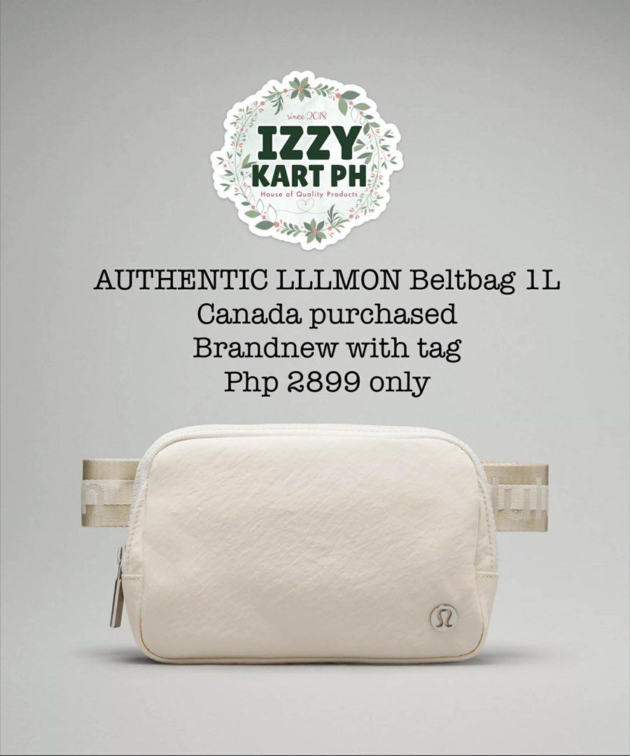 Authentic Lululemon Belt Bag 1L Canada Purchased (Category: Belt bags, Clutches and Pouches) located in San Jose del Monte. Submitted by mm_ch (Listing ID 1441723557, Image 1). Description: - Authentic Lululemon Belt Bag - Size: 1L - Brand new with tag - Purchased in Canada - Price: Php 2899 - Popular and in-demand item!.