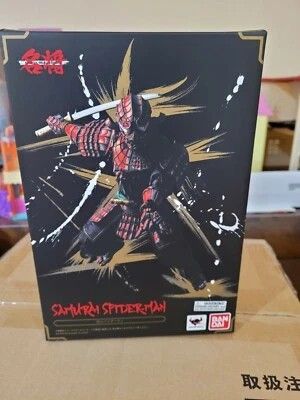 Bandai Manga Realization Samurai Spiderman Action Figure New Sealed (Category: Toy Figures) located in Singapore. Submitted by hoppus_182 (Listing ID 1441670002, Image 1). Description: Bandai Manga Realization Samurai Spiderman Action Figure New Sealed. Price : $70 Brand New and sealed This is a brand new, unopened Bandai Manga Realization Samurai Spiderman Action Figure. Fans of Spider-Man and samurai culture will love this unique collectible, f