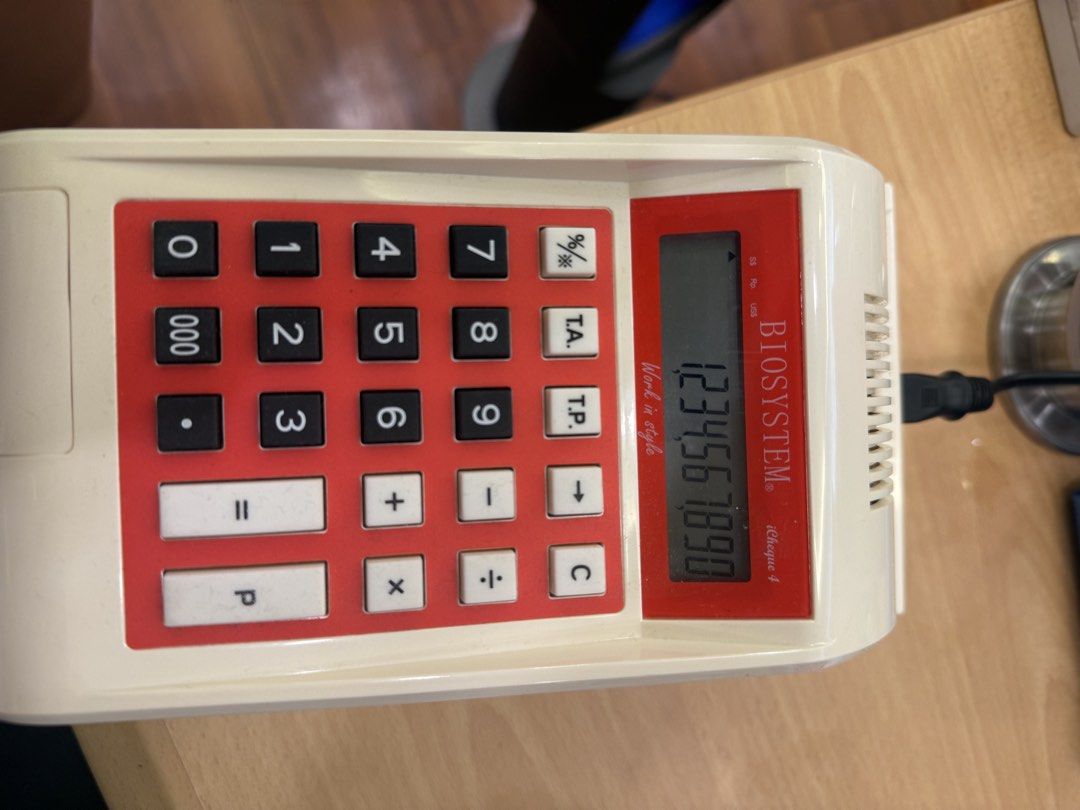 BIOSYSTEM Cheque 4 Calculator with Printer472217541390510082