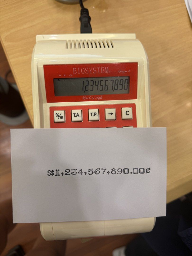 BIOSYSTEM Cheque 4 Calculator with Printer472217541390510083