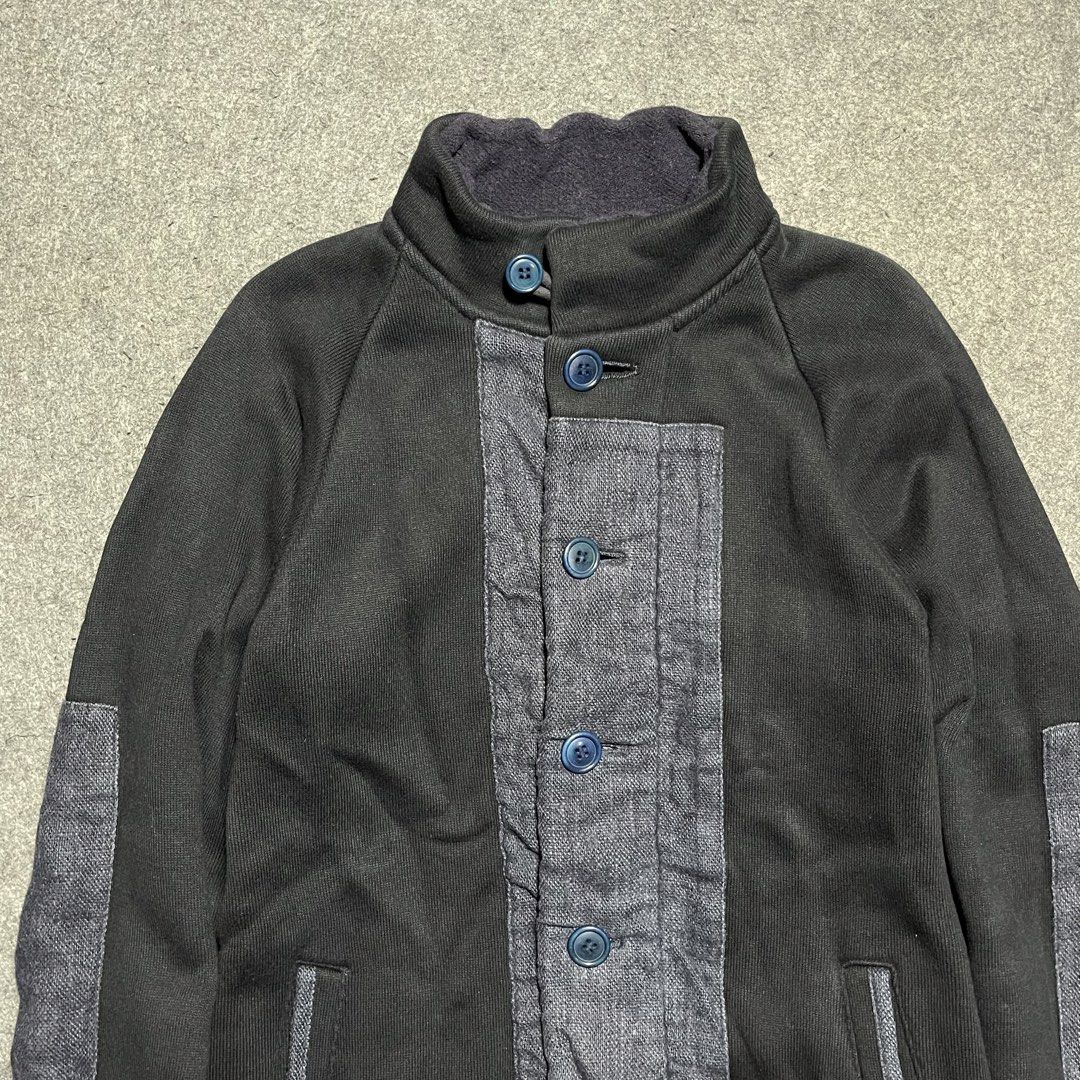 Blue Blue Japan Heavy Sweat Jacket (Category: Coats, Jackets and Outerwear) located in Zamboanga. Submitted by rag_20 (Listing ID 1441766806, Image 2). Description: Blue Blue Japan Heavy Sweat Jacket Featured in a High-neck stand collar, circular anchor-style buttons, vertical hand-warmer pockets, and paneled construction.produced by the iconic Japanese brand under the Hollywood Ranch Market umbrella. It features their signature pure indigo-dyed 