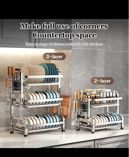 BN Stainless Steel Dish Rack 3 Layer472392342354667522