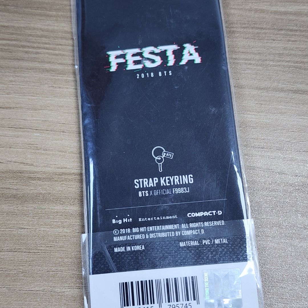 BTS Keyring - 2018 FESTA (Jin) (Category: K-Wave Merchandise) located in Cebu City. Submitted by chikichikchik (Listing ID 1441598370, Image 2). Description: 📍SEALED 💰 MOP: Unionbank, GCash.
