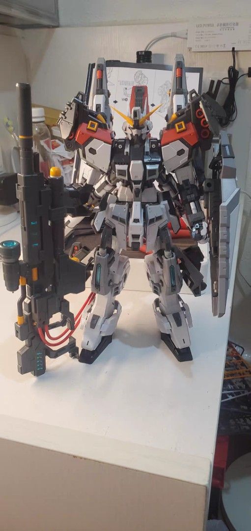 Built ZZA Regus MG 1/100 Model Kit {mgex gundam gunpla mgsd fenrir skydefender} (Category: Gundam Model Kits) located in Singapore. Submitted by mechplayer.sg_mecha (Listing ID 1441697762, Image 2). Description: professionally built MG ZZA REGUS painted inner frame - Master Grade Gundam model - Assembled and posed - Includes signature rifle and shield - Great display piece for fans - No original box or manual included.