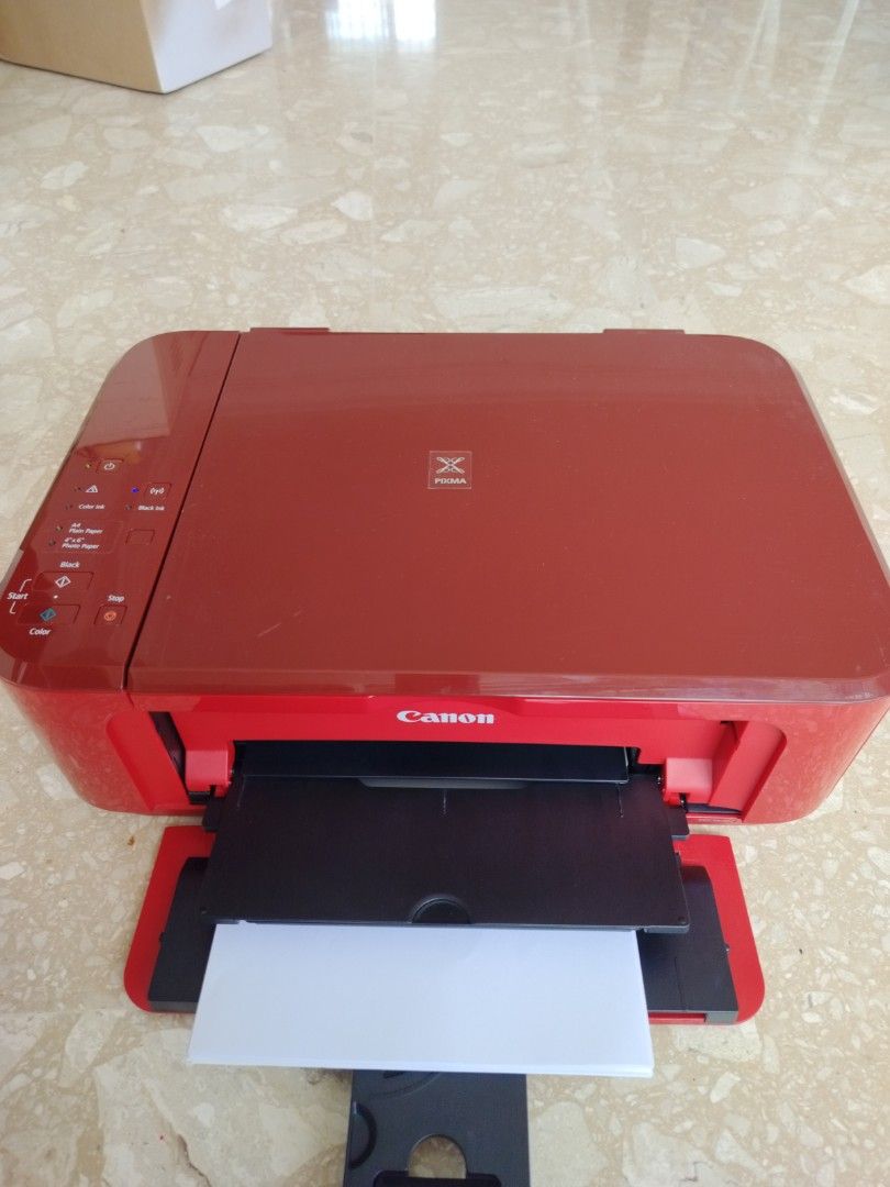 Canon MG3670 Red All-in-One Printer Scanner Copier471979968965519360
