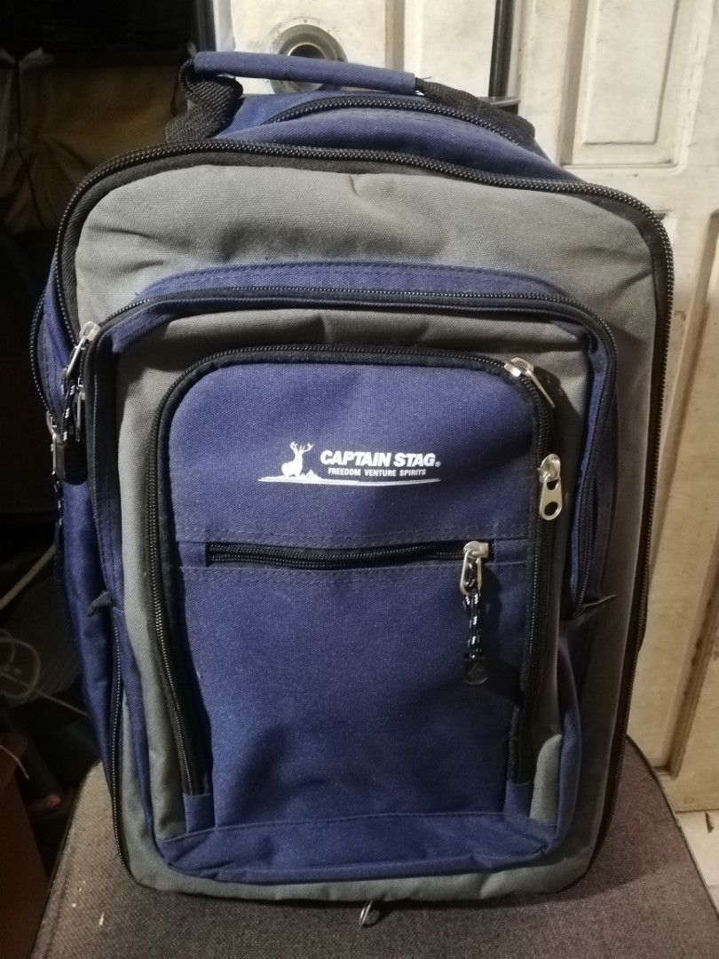 captain stag trolley backpack bag (Category: Backpacks) located in Paranaque City. Submitted by 4thestate.surplusan (Listing ID 1441767011, Image 2). Description: captain stag, trolley expandable backpack bag. lightly used,,see photos.
