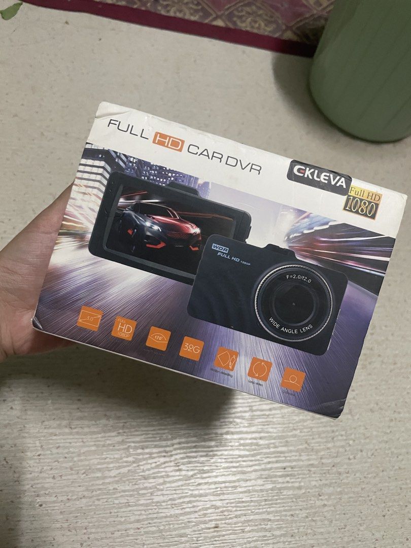 CKLEVA Full HD 1080p Car DVR Wide Angle Lens (Category: Video Cameras) located in Manila. Submitted by sheriesper84661 (Listing ID 1441680305, Image 1). Description: - CKLEVA Full HD Car DVR - Records in crisp 1080p resolution - Wide 170-degree viewing angle - Convenient 3.0-inch LCD screen - Supports memory cards up to 32GB - Built-in motion detection - Automatic ignition on/off function - Includes built-in battery and USB power complete accesso