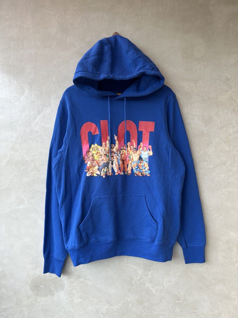 CLOT x STREET FIGHTER Pullover Hoodie Jacket (Category: Activewear) located in Cavite. Submitted by second_story_ph (Listing ID 1441733160, Image 3). Description: CLOT x STREET FIGHTER Pullover Hoodie Jacket Size: Large Dimension: 22” Width / 27.5” Length Condition: Like New DM📥.