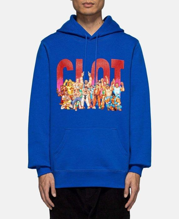 CLOT x STREET FIGHTER Pullover Hoodie Jacket (Category: Activewear) located in Cavite. Submitted by second_story_ph (Listing ID 1441733160, Image 1). Description: CLOT x STREET FIGHTER Pullover Hoodie Jacket Size: Large Dimension: 22” Width / 27.5” Length Condition: Like New DM📥.