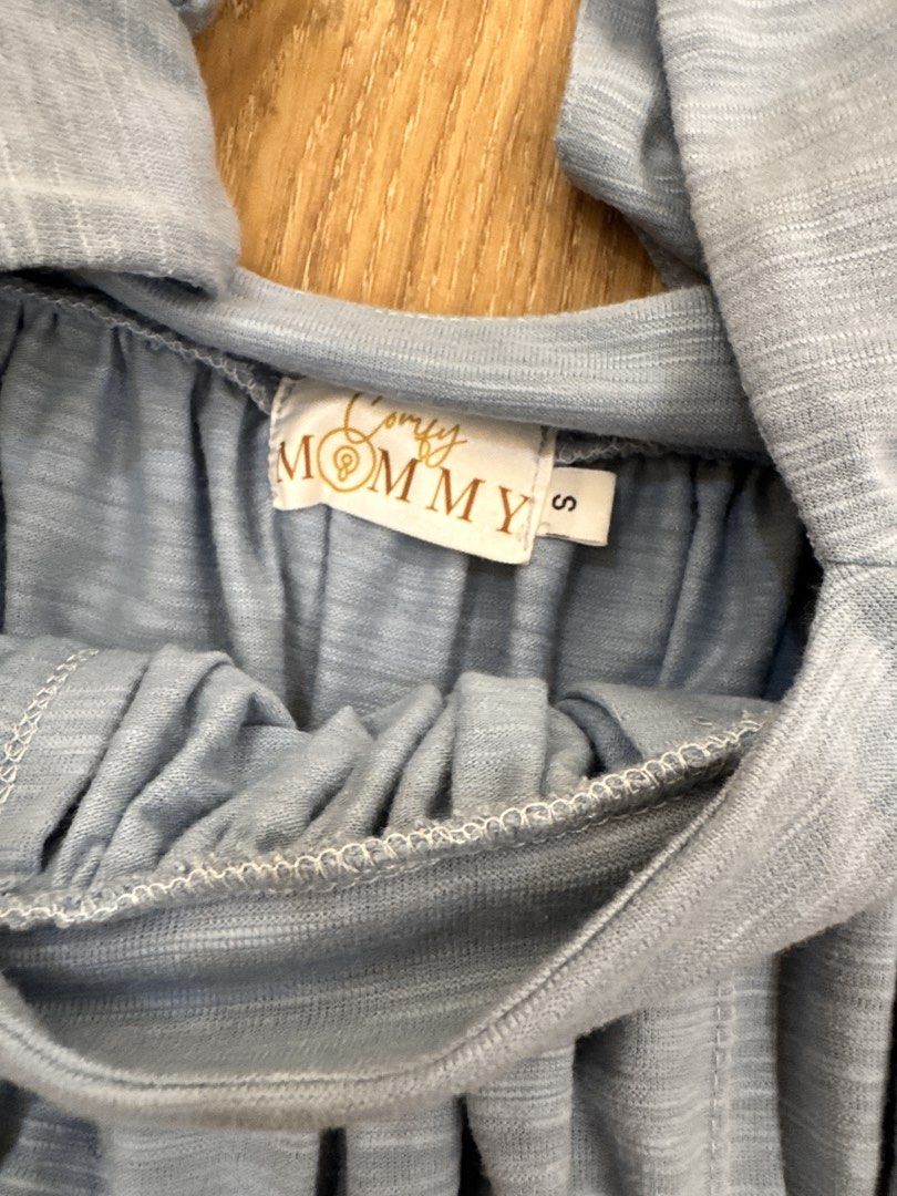 Comfy Mommy BF Dress Blue (Category: Dresses) located in Quezon City. Submitted by shopmisha (Listing ID 1441689028, Image 2). Description: S on tag. Fits S-M. Mode of Payment: BPI or Gcash Shipping: Grab, Lalamove, Gogoxpress.
