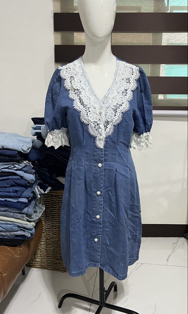 Denim Dress take all (Category: Dresses) located in Rizal. Submitted by vienselle (Listing ID 1441659163, Image 1). Description: UKAY BUNDLE FOR SALE 📦 60 pcs bundle for only ₱3,000 👗denim dresses w/free denim top Reason for selling: No longer have time to manage it. Perfect for resellers or anyone starting an ukay business 💕 Message me if interested!.