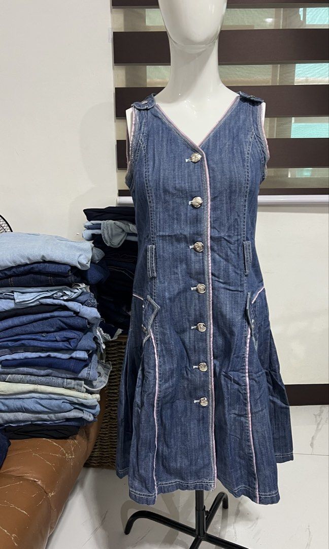 Denim Dress take all (Category: Dresses) located in Rizal. Submitted by vienselle (Listing ID 1441659163, Image 2). Description: UKAY BUNDLE FOR SALE 📦 60 pcs bundle for only ₱3,000 👗denim dresses w/free denim top Reason for selling: No longer have time to manage it. Perfect for resellers or anyone starting an ukay business 💕 Message me if interested!.
