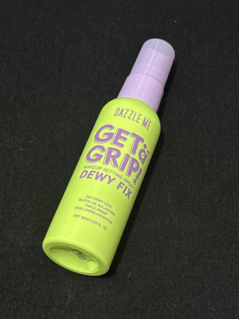 Dazzle Me Get To Grip! Dewy Fix Makeup Setting Spray (Category: Makeup) located in Manila. Submitted by preloved_sophia (Listing ID 1441667242, Image 1). Description: .