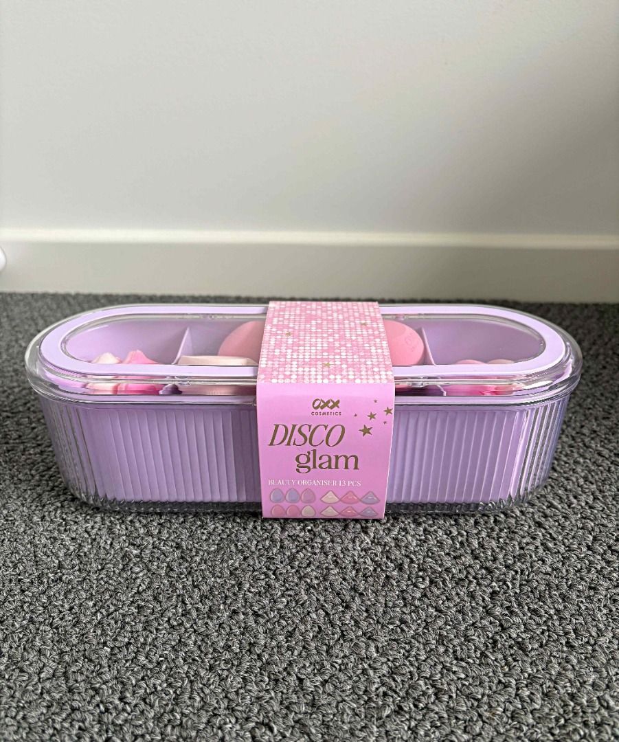 Brand New Disco Glam Makeup Sponge Set (Great Value) (Category: Makeup) located in Pasig City. Submitted by whiteglove (Listing ID 1441736050, Image 3). Description: Brand new OXX Disco Glam makeup sponge set for sale. 💜 Perfect for makeup lovers 💜 12 flat and egg-shaped sponges 💜 Comes in a cute, sturdy organizer with dividers TO ORDER: Please make an offer- see listed price. Cashless payment only 🙂 Maya or GoTyme SHIPPING: The item is avail