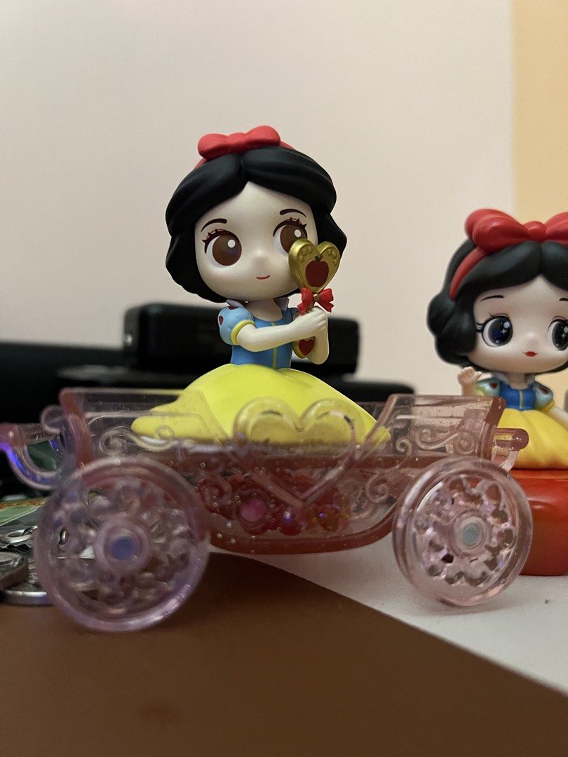 Disney Snow White Chibi Figurines Set with Carriage (Category: Designer & Blind Box Toys) located in Marikina City. Submitted by panowps (Listing ID 1441704796, Image 2). Description: - Adorable Snow White chibi figurine set. - Includes Snow White in a carriage. - Comes with a standing Snow White figure. - Also includes a cute deer figure. - Ideal for Disney collectors and fans. - Creates a charming display when shown together. - Snow white in a 