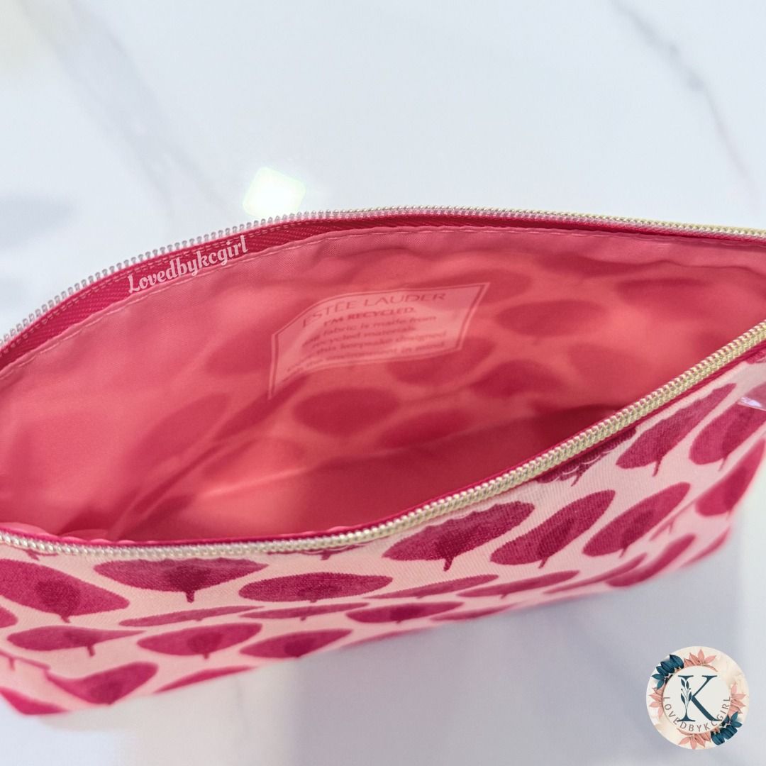 Estee Lauder (Macy's) Pink Patterned Makeup BaG (Category: Makeup) located in Calasiao. Submitted by lovedbykcgirl (Listing ID 1441755956, Image 3). Description: ‼️READ BEFORE INQUIRIES AND BUYING: If these don’t answer your questions, DM me. ➡️ ✅FIXED PRICE/LAST PRICE posted. NO HAGGLING, lowballers will not be entertained. BAWAL TUMAWAD. ✅ 100% Authentic. NO FAKES HERE. ✅ Brandnew (unless stated otherwise) ✅SOLD PER PC Unless stated as “SET” ✅ 