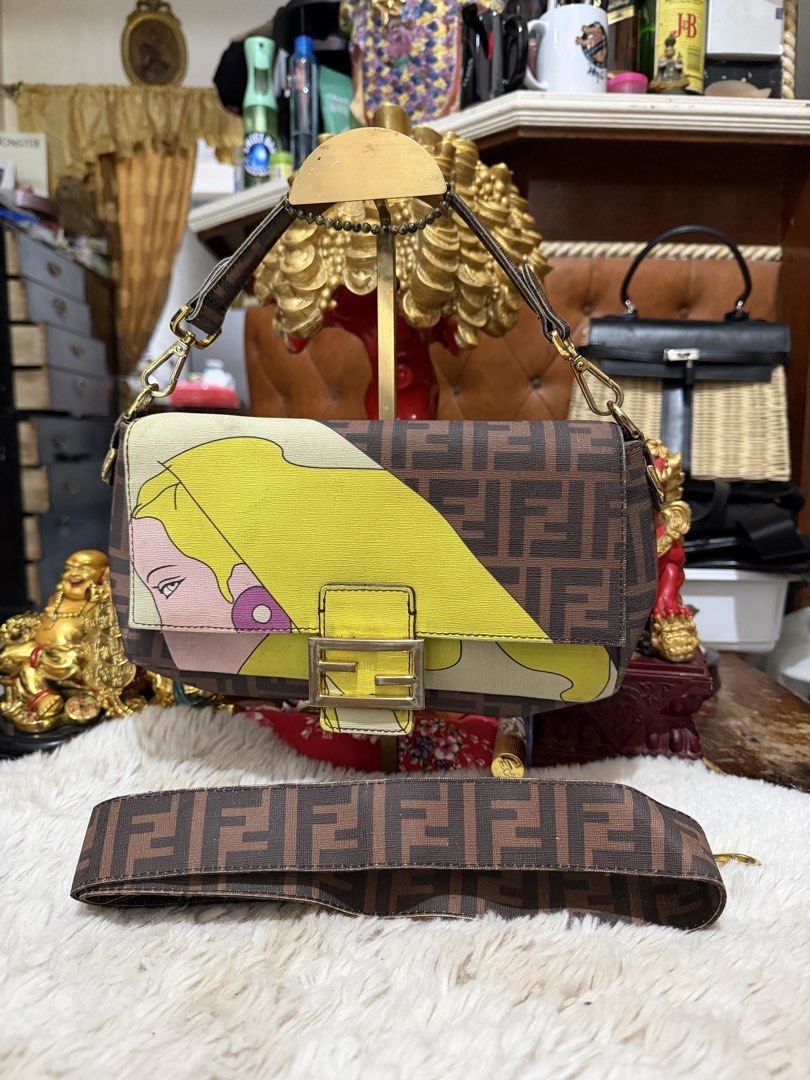 Fendi zucca baguette (Category: Luxury Bags & Wallets) located in Calamba. Submitted by angelspetdogs (Listing ID 1441629234, Image 1). Description: Fendi kili bag and sling bag minimal sign of used sa hardware kc preloved ff underziped with code kayo na humusga kc nabili ko pa cia dati ng mahal .
