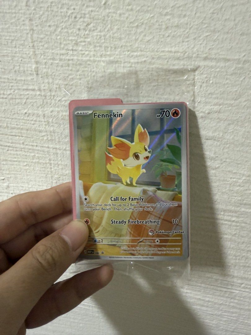 Fennekin Pokemon Card - Basic, Fire Type (Category: Raw Cards) located in Singapore. Submitted by j0hnd0e123 (Listing ID 1441761802, Image 1). Description: - Fennekin Pokemon Card - sealed - Pokemon Center Promo card.