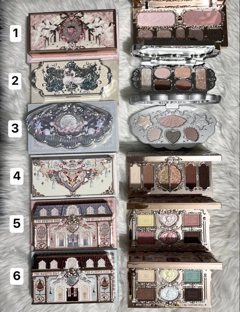 Flower Knows Eyeshadow Palettes (Category: Makeup) located in Cavite. Submitted by 3yaaa018 (Listing ID 1441687771, Image 1). Description: FS BRAND NEW FLOWER KNOWS EYESHADOW! BELOW SRP! 1.) Flower Knows Eye Shadow Palette Strawberry Cupid Makeup Palette (Shade: 02 Strawberry Black Currant) - ₱750 (orig price: ₱2,461) - SOLD‼️ 2.) Flower Knows Swan Ballet Eyeshadow Palette (Shade: 01 White Swan) - ₱750 (orig price: ₱2,154) - SOLD‼️ 3.) Flower Kno