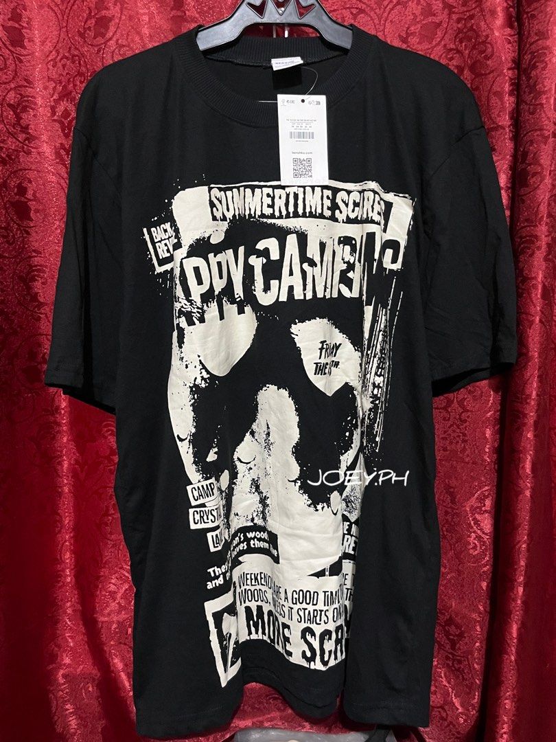 Friday the 13th Graphic T-Shirt (Category: Tshirts & Polo Shirts ) located in Angeles City. Submitted by joeyph (Listing ID 1441704054, Image 1). Description: Overtakbo ᴅᴇᴛᴀɪʟꜱ: -Crew neck -Oversized fit -with back print ꜱɪᴢᴇ ᴏɴ ᴛᴀɢ & ᴅɪᴍᴇꜱ (ᴡɪᴅᴛʜ x ʟᴇɴɢᴛʜ): S wrong tag - 24 x 29” ᴀᴄᴛᴜᴀʟ ᴄᴏʟᴏʀ/ꜱᴛʏʟᴇ: Solid Black Payment 1st - BPI/GCash J&t ship .