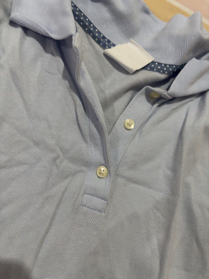 GAP Kids Light Blue Pique Polo Dress ||Size: L (Category: Babies & Kids Fashion) located in Manila. Submitted by chechezcuh (Listing ID 1441646673, Image 2). Description: -CAN SELL WITH DARK BLUE FOR PHP 300 - GAP Kids light blue polo dress - Short sleeves - Collared neckline with button closure - Elasticated waist with gathered skirt - Made with organically grown cotton and spandex - Ideal for casual wear.