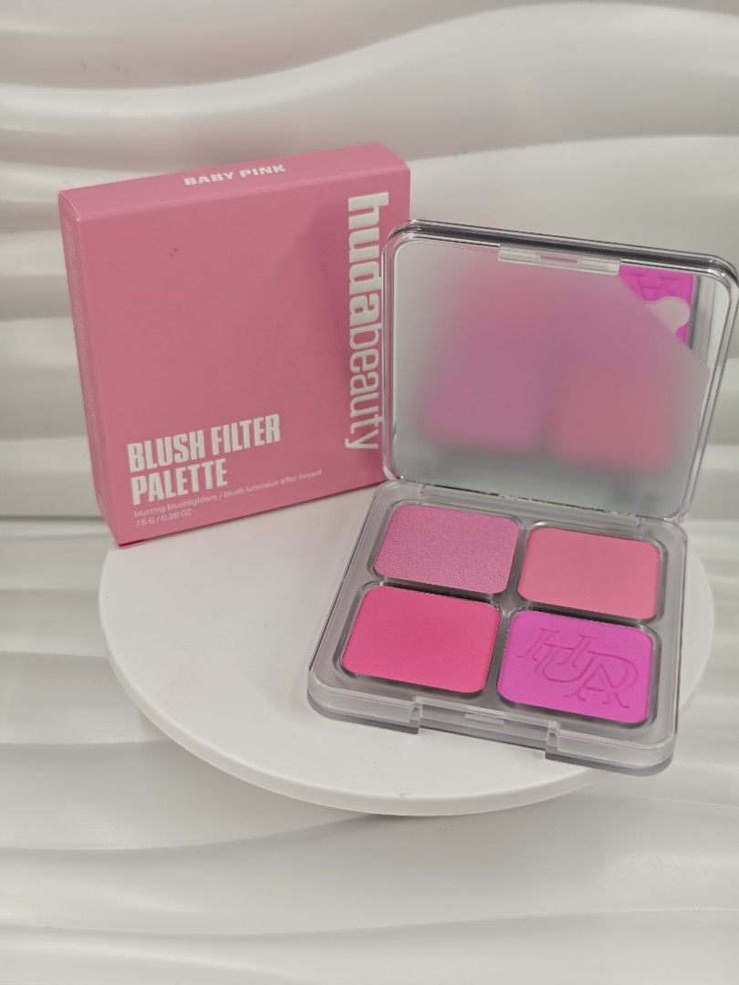 Huda Beauty Blush Filter Blurring Blushlighter Palette (Category: Makeup) located in Rizal. Submitted by wiseowl_765825 (Listing ID 1441606688, Image 2). Description: Shade : Baby Pink 💯 % original from Sephora.