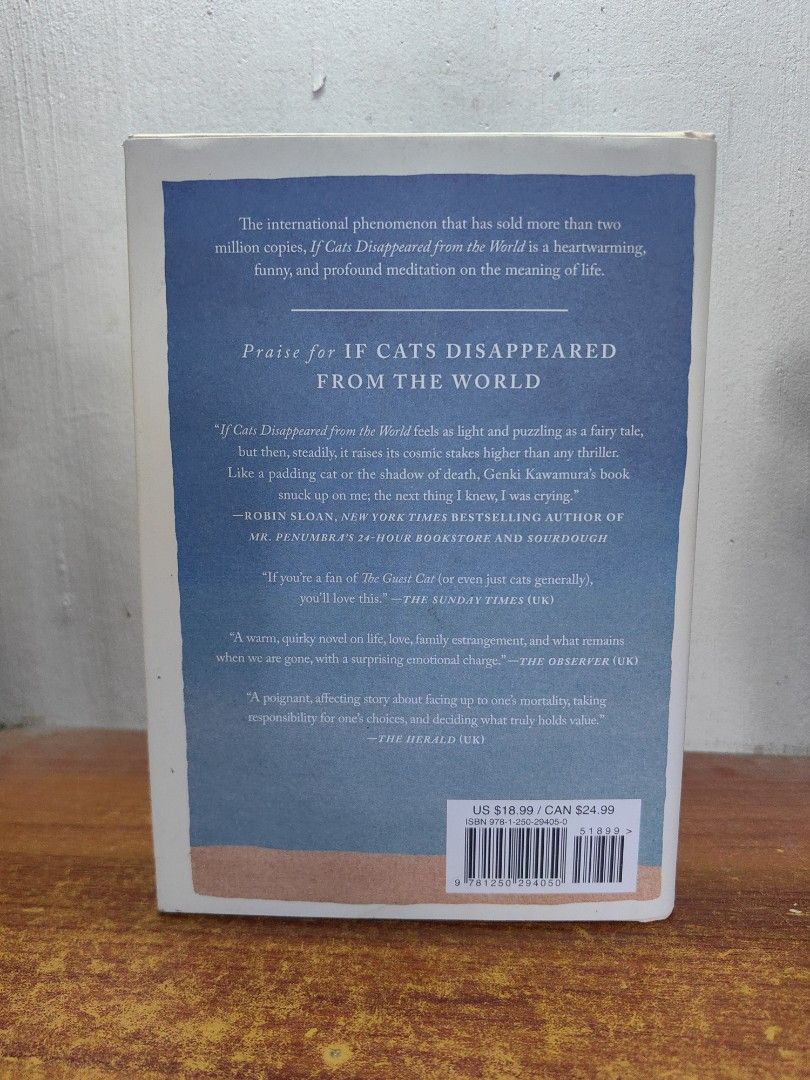 If Cats Disappeared From The Wpd (1st Copy) (Category: Storybooks) located in Tarlac. Submitted by chapterse7en (Listing ID 1441660661, Image 3). Description: IMPORTANT: Serious buyers only. Lowballers and unresponsive buyers who ghost the chat will be automatically BLOCKED. Please do not message if you have no real intention of purchasing. Thank you for respecting my time. Brandnew Remaindered Copy Flawed Dust Jacket Mode of Payment : Gcash, May
