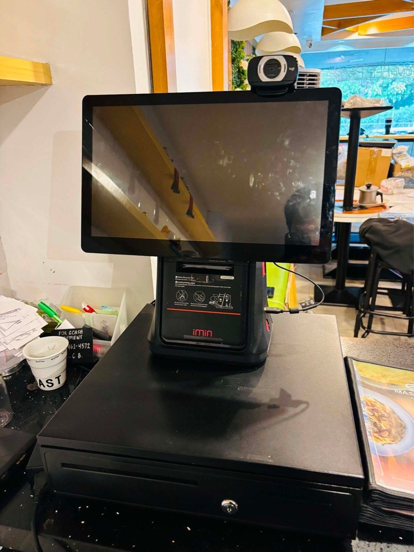 Imin POS System with Cash Drawer and Webcam (Category: Office & Business Technology) located in Manila. Submitted by ecameeeyyy (Listing ID 1441746535, Image 2). Description: - Imin POS System for sale - Includes main unit, cash drawer, and webcam - Ideal for small businesses and restaurants - Ready to use - Feel free to ask questions!.
