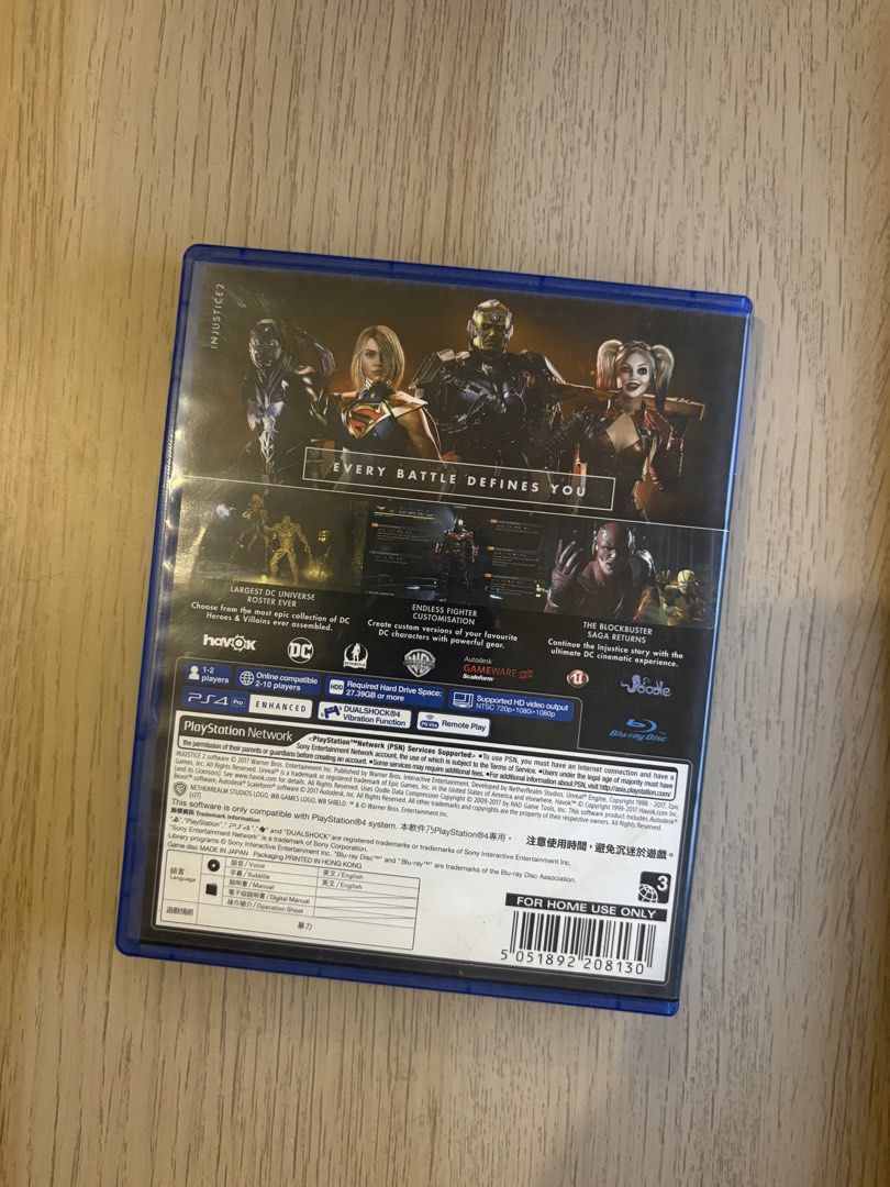 Injustice 2 (PS4) (Category: PlayStation) located in Manila. Submitted by shugss12 (Listing ID 1441599474, Image 2). Description: - Injustice 2 for PS4 - bought for original store price.