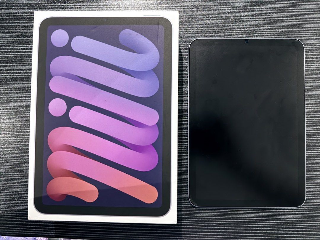 Ipad Mini 6 - 258gb (wifi) with Box (Category: iPad) located in Calamba. Submitted by kamsh97 (Listing ID 1441684001, Image 1). Description: Ipad Mini 6 (Wifi) with Box Specs: Color: Purple Storage: 256GB RFS: not frequently use Inclusion: Flip Case (Purple) Apple Pencil Goojodoq Keyboard Paper Like Screen Protector (Installed) Back Protection Cover (Installed) Meet Up: Near Calamba, Tanauan or San Pablo Delivery: Lalamove.