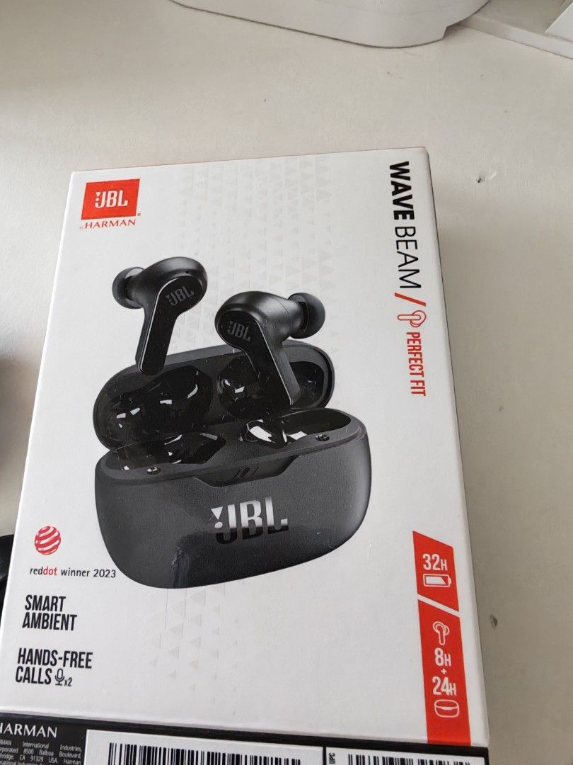 JBL Wave Beam True Wireless Earbuds - Black
