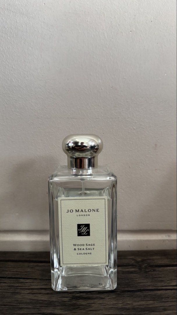 Jo Malone London Wood Sage & Sea Salt Cologne (Category: Fragrance & Deodorants) located in Manila. Submitted by nate.argelio (Listing ID 1441600822, Image 1). Description: Jo Malone Wood Sage & Sea Salt Guaranteed authentic. Negotiable. Approximately 75–80 mL remaining. Please refer to photos for the exact fill level. Well-kept and properly stored. RFS: Decluttering my fragrance collection..