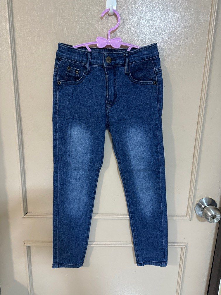 Kids denim pants 5-6t (Category: Babies & Kids Fashion) located in Quezon City. Submitted by queerlady (Listing ID 1441690706, Image 1). Description: Like new No issue Outgrown Location: Novaliches.