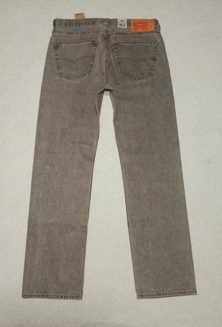 Levi's 501 Jeans W36 L34 Grey Button Fly (Category: Jeans) located in Bambang. Submitted by marro_r_jay (Listing ID 1441750205, Image 3). Description: LEVI'S 501 EXTENDED PATCH LIGHT BROWN DENIM MADE IN EGYPT W36 L34 Actual Dimes: W36" L44" Hem 9" NO ISSUES BRAND NEW .