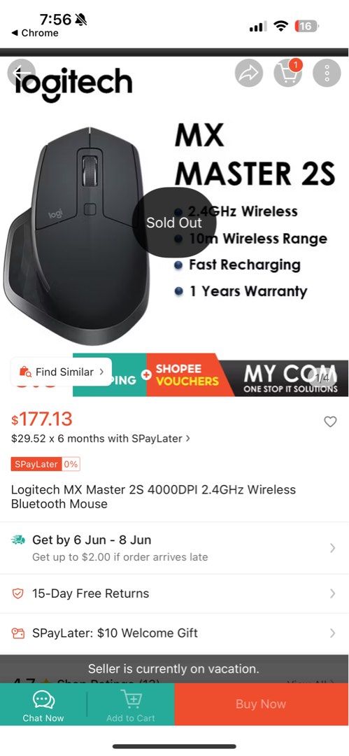 Logitech MX Master 2S Bluetooth Wireless Mouse472206599857131522