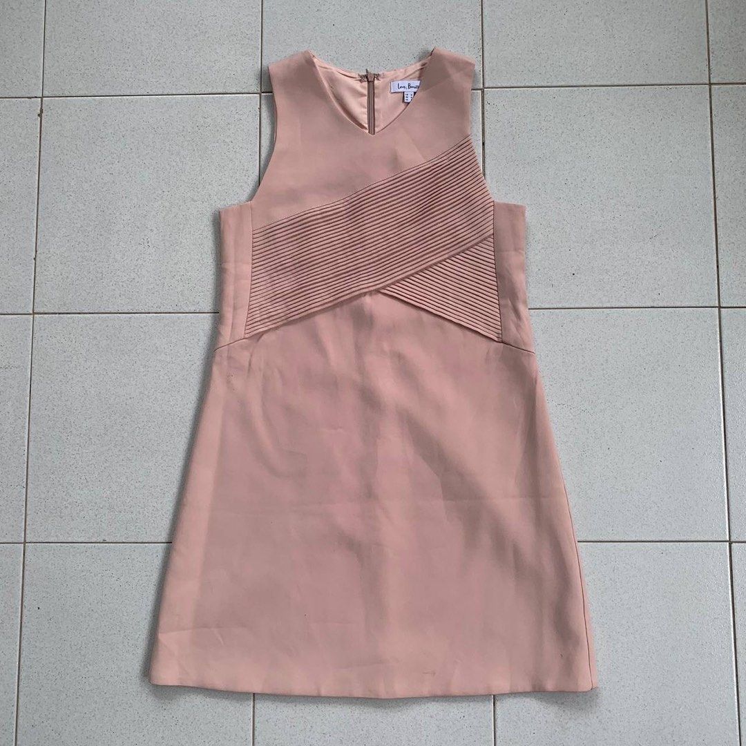 Love Bonito - Sass & Bide Pink Sleeveless Dress with Pleated Detail (Category: Dresses) located in Abucay. Submitted by lili_pretty (Listing ID 1441605292, Image 1). Description: - Sass & Bide pink sleeveless dress - Unique pleated detail across the bust - Flattering V-neckline - Convenient back zip closure - Classic A-line silhouette - Perfect for dressing up or down.