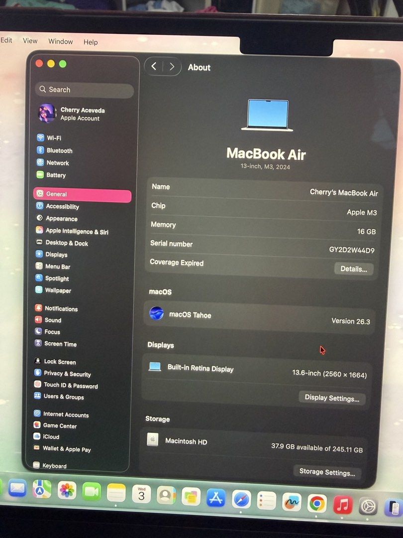 Macbook Air M3472650228485990406