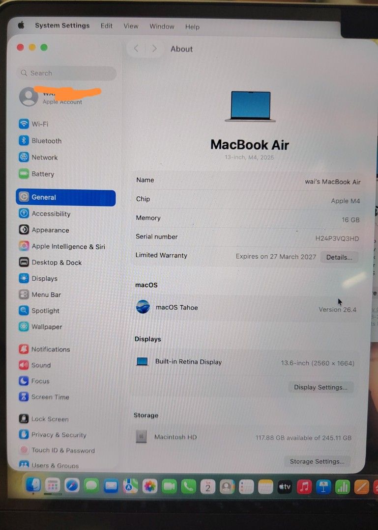 Macbook air M4 chip471967101648916480