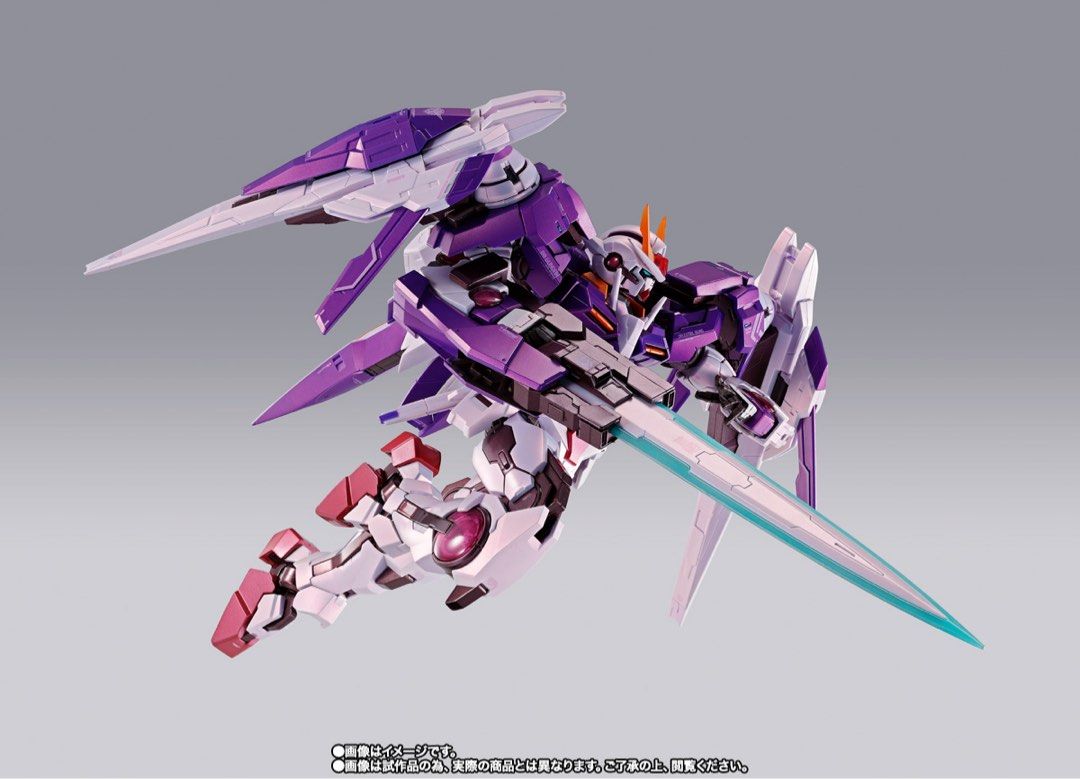 METAL BUILD 00 Gundam Trans-Am Raiser Full Particle Ver. (Category: Gundam Model Kits) located in Singapore. Submitted by lhr08 (Listing ID 1441651475, Image 2). Description: - METAL BUILD 10th Anniversary Special Item - Model: 00 Gundam Trans-Am Raiser Full Particle Ver. - Exclusive release from TAMASHII NATION ONLINE 2021 - Features vibrant, eye-catching colors - Comes with GN Sword II and GN Sword III - Perfect addition for any Gundam enthusia