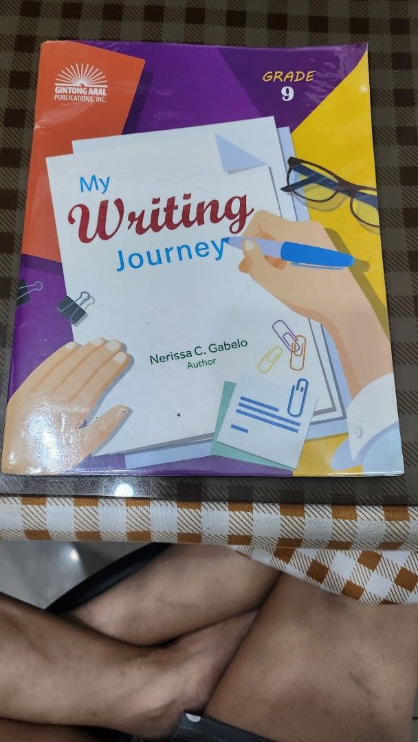 My Writing Journey Grade 9 Textbook (Category: Textbooks) located in Manila. Submitted by bonita0409 (Listing ID 1441699104, Image 1). Description: - Grade 9 Textbook: My Writing Journey - Author: Nerissa C. Gabelo - Focus: Writing Skills - Ideal for Grade 9 students - Great resource for writing improvement - No writings.