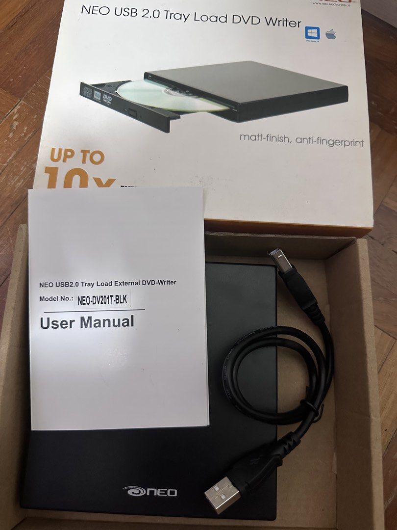 NEO USB 2.0 Tray Load DVD Writer External Drive471979970234961921