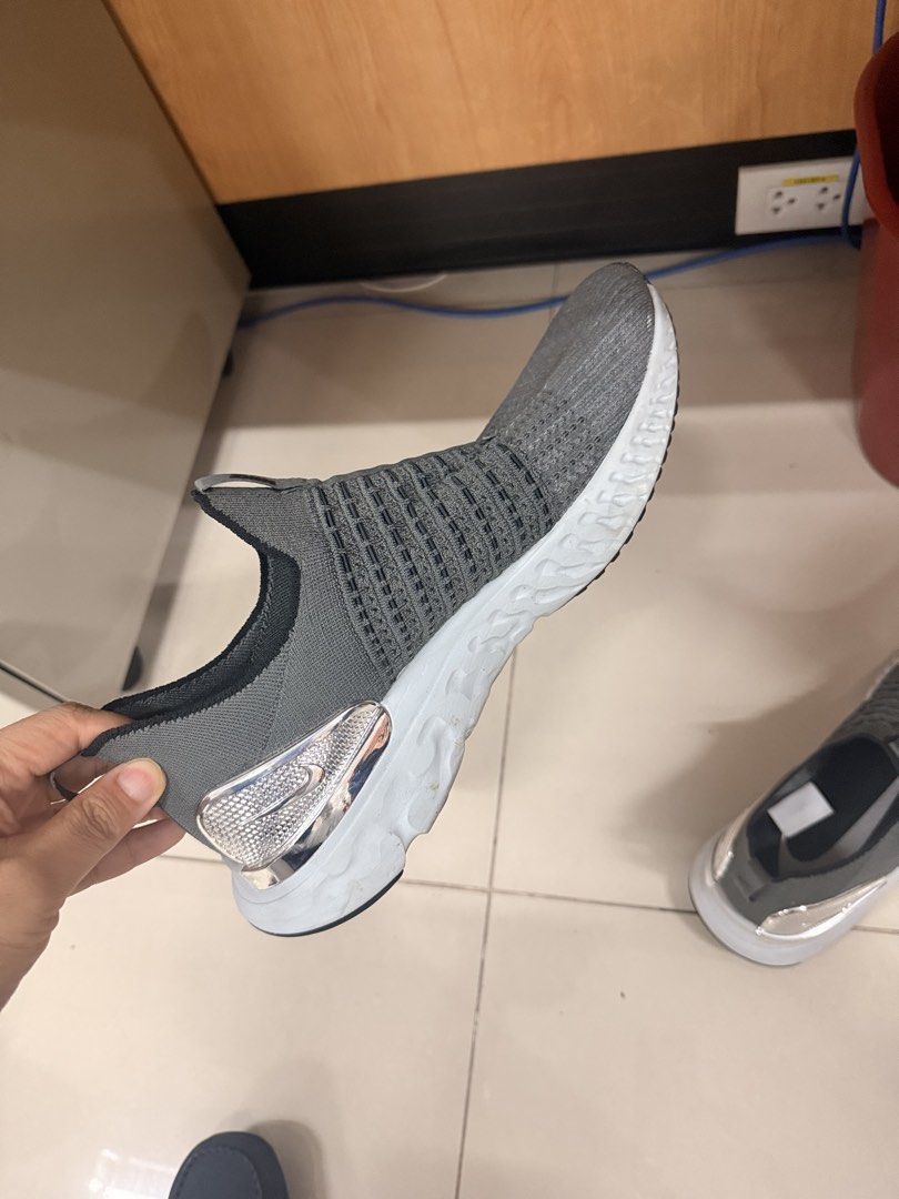 Nike React Flyknit 2 (Iron Grey) (Category: Sneakers) located in Manila. Submitted by granddragon23 (Listing ID 1441738460, Image 2). Description: Brand - Nike Price - 3,000 (Negotiable if more pairs) RFS - One Size Up Others - Used Twice; BNew Price - 5,500.