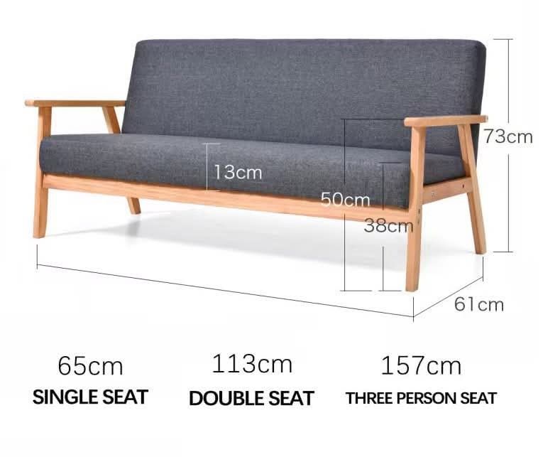 Nordic Sofa Gray / Beige Single (Category: Sofas) located in Manila. Submitted by dolorchris69891 (Listing ID 1441600435, Image 1). Description: Nordic Sofa Gray / Beige Single 3,800 Double 5,500 Triple 7,000.