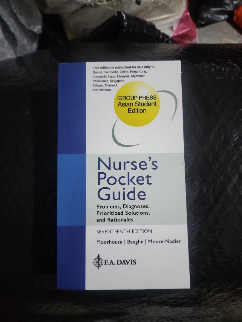 Nurses Pocket guide 17th edition(Nanda) (Category: Textbooks) located in Manila. Submitted by wildbird_74638b (Listing ID 1441698985, Image 2). Description: Clear copy nman po malinaw ang kopya see actual picture above sa pgpapapikup sa mga ride4 po is available lang po ako from 7 am to 1 pm kc 1 pm onwards susundo npo ako sa anak ko.salamat po.