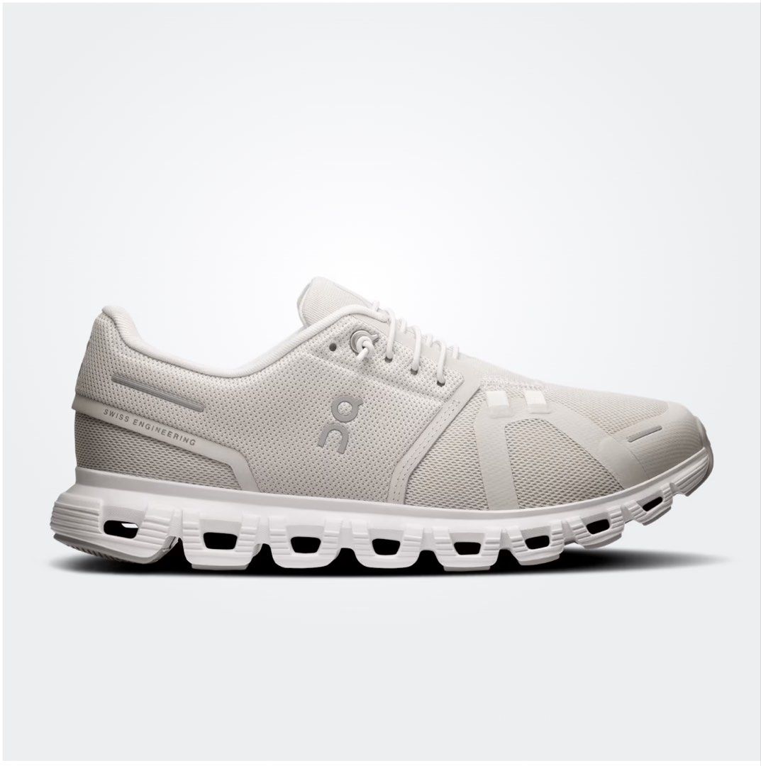 ON Cloud 6 Running Shoes - Pearl/White (Category: Sneakers) located in Davao. Submitted by thrsedeclutter (Listing ID 1441599813, Image 1). Description: - ON Cloud running shoes - Color: pearl/white - Model: Classic Cloud 6 - Ideal for: Everyday wear and running - Features: Lightweight and comfortable - Includes: Original box - Condition: Ready for a new owner Free shipping .